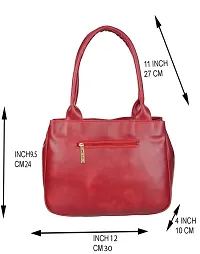 TASCHEN Women's Casual Daily Use Travel/Office Handbag (Red)-thumb3