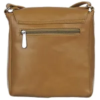 Right Choice Women's PU Leather Sling Bag (Tan)-thumb3
