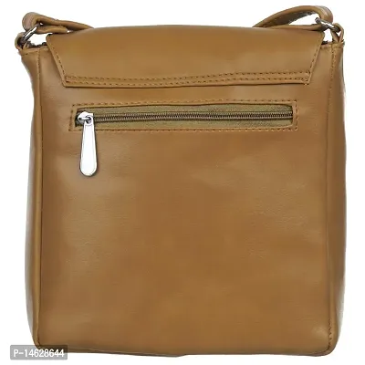 Right Choice Women's PU Leather Sling Bag (Tan)-thumb4