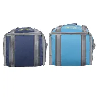 Right Choice Polyester Carry on Lunch/Tiffin Bags Combo School Office  Picnic Bag for All Age (Blue+Turquoise)-thumb1