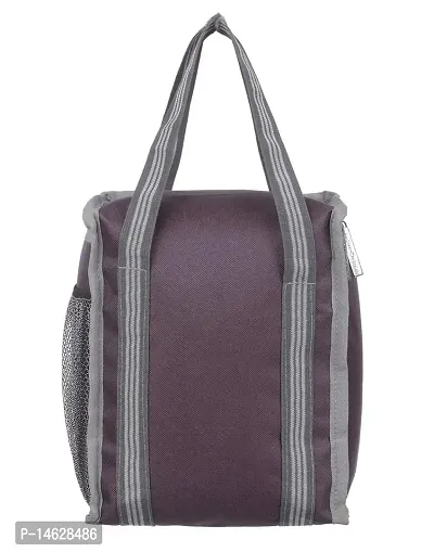 Right Choice Lunch Bags for School Office Tiffin Carry Bag (Brown Purple)-thumb5