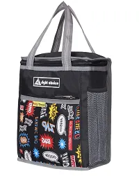 Right Choice Cool Offer Lunch Bags Carry on School Office  Picnic (Black Multi Red2981)-thumb1