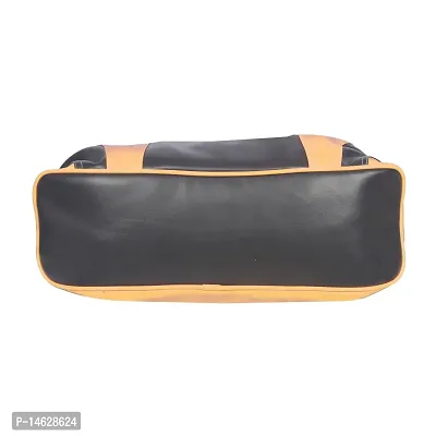 Right Choice spaciouse compartment handbag/shoulder bag (Yellow+Black)-thumb4