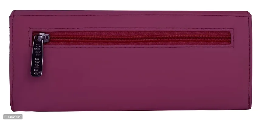 Right Choice Synthetic Leather Women Clutch(maroon)-thumb4