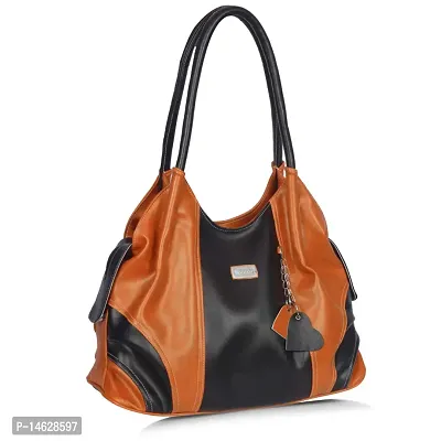 Right Choice Women's Handbag (RCH-391_Black  Brown)
