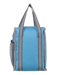 Right Choice Polyester Tiffin Box Carry Lunch Bag (Metallic Turquoise)-thumb1