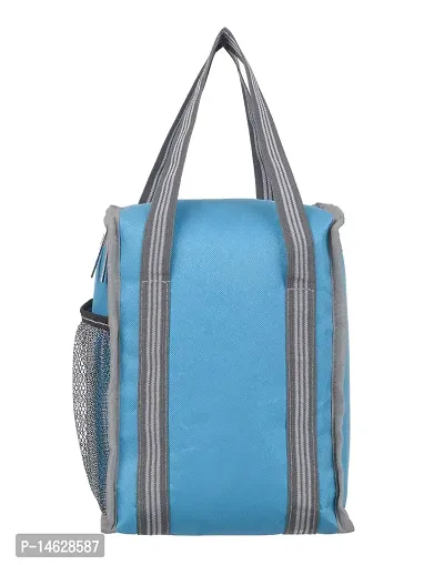 Right Choice Polyester Tiffin Box Carry Lunch Bag (Metallic Turquoise)-thumb2