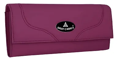 Right Choice Synthetic Leather Women Clutch(maroon)-thumb1