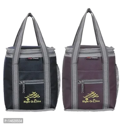Right Choice Polyester Carry on Lunch/Tiffin Bags Combo School Office  Picnic Bag for All Age