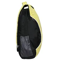 Right Choice Synthetic and Nylon Yellow Backpack-thumb1