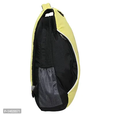 Right Choice Synthetic and Nylon Yellow Backpack-thumb2