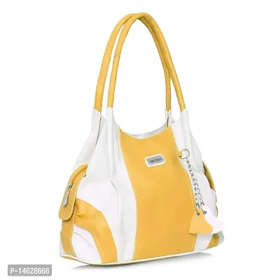 Right Choice Women's Handbag (393_Yellow  White)-thumb0