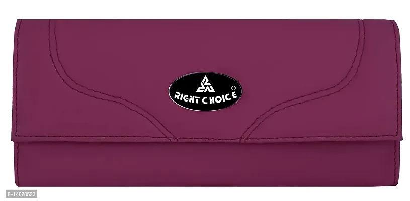 Right Choice Synthetic Leather Women Clutch(maroon)-thumb0