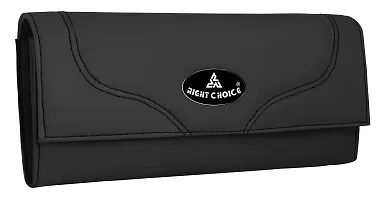 Right Choice Women's Faux Leather Hand Clutch Wallet (Black)-thumb3