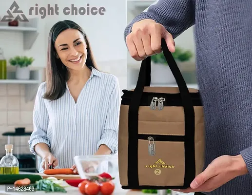 Right Choice Combo Offer Denim Lunch Bags Carry on Tote (2004 Beige)-thumb5