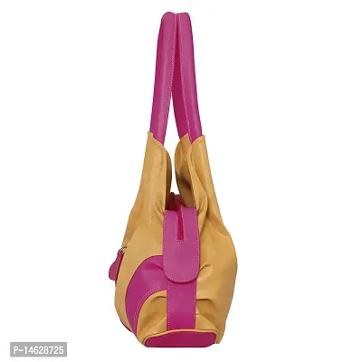Right Choice Women's Handbag (Beige  Pink)-thumb5