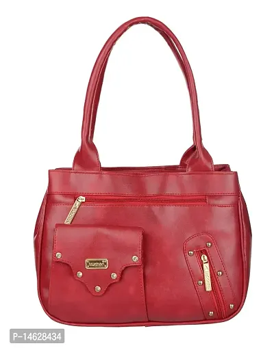 TASCHEN Women's Casual Daily Use Travel/Office Handbag (Red)-thumb0