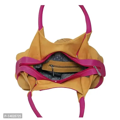 Right Choice Women's Handbag (Beige  Pink)-thumb3