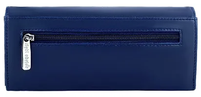 Right Choice Women's Faux Leather Casual Party Hand Clutch (Blue)-thumb1