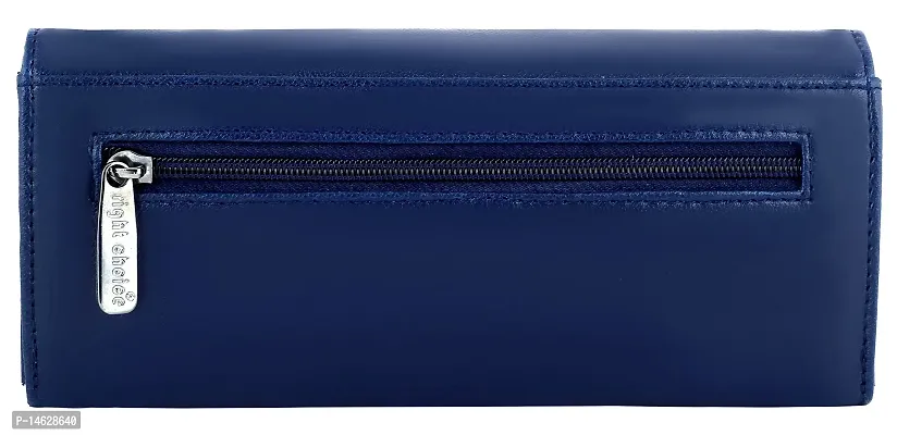 Right Choice Women's Faux Leather Casual Party Hand Clutch (Blue)-thumb2