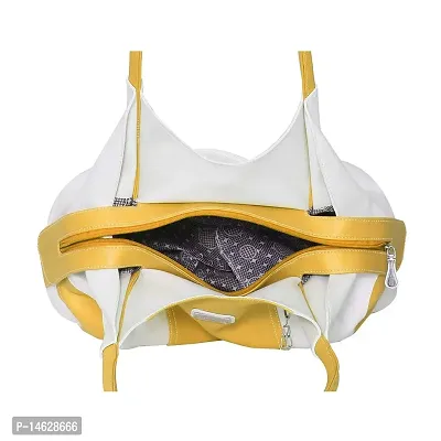 Right Choice Women's Handbag (393_Yellow  White)-thumb4