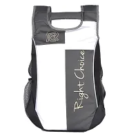 Stylish White and Grey Unisex Backpack-thumb3