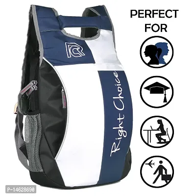 Right Choice Stylish tuff Quality College School Casual Backpack Bags (Boys and Girls) (2233) (Navy Blue)