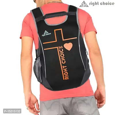 Right Choice Small 20 L Backpack unisex typography religion backpack college bag daily use (2322)  (Black)