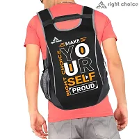 Right Choice Small 20 L Backpack daily use unisex typography college bag daily use (2338)  (Black)-thumb3