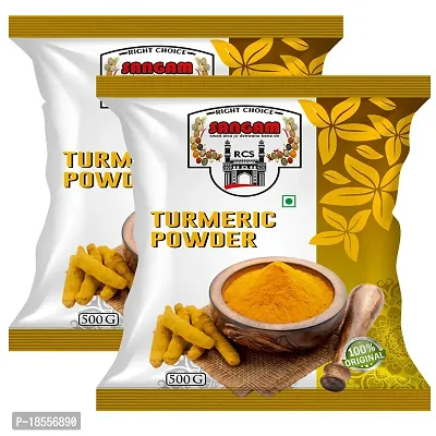 RIGHT CHOICE SANGAM Turmeric/Haldi Powder N atural Golden Turmeric Powder With NO Added Flavours and Colours (Pack of 2, Turmeic 500g) 1kg