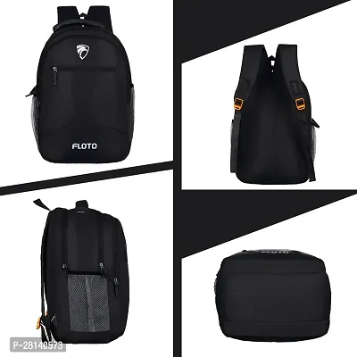 Floto Large 35 L Laptop Backpack Daily use Unisex office |school |college Laptop Backpack Men  Women (2394) Black-thumb2