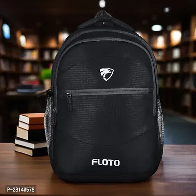 Floto Large 35 L Laptop Backpack Daily use Unisex office |school |college Laptop Backpack Men  Women (2398) Black-thumb0