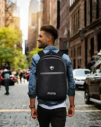 Floto Large 35 L Laptop Backpack Daily use Unisex office |school |college Laptop Backpack Men  Women (2398) Black-thumb2