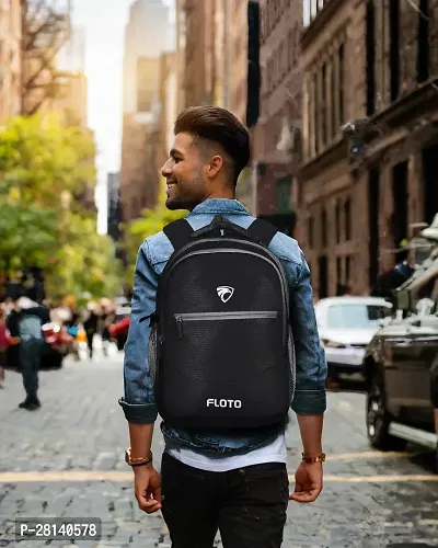 Floto Large 35 L Laptop Backpack Daily use Unisex office |school |college Laptop Backpack Men  Women (2398) Black-thumb3