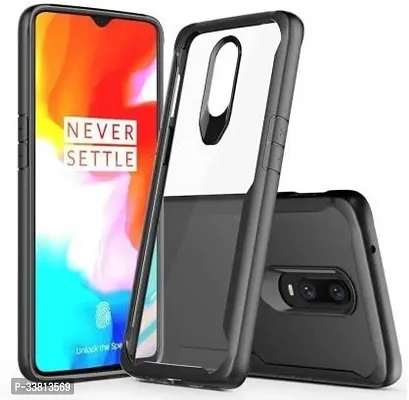 CASEHUNT Back Cover for OnePlus 6T Black Grip Case Pack of 1-thumb0