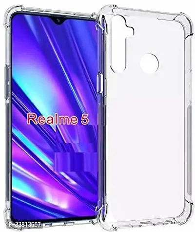 CASEHUNT Back Cover for Realme 5 Realme 5s Realme 5i Transparent Grip Case Pack of 1-thumb0