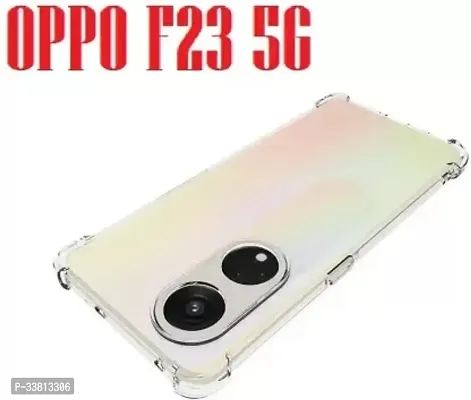 Back Cover for Oppo F23 5G BM Transparent Shock Proof Silicon Pack of 1-thumb0