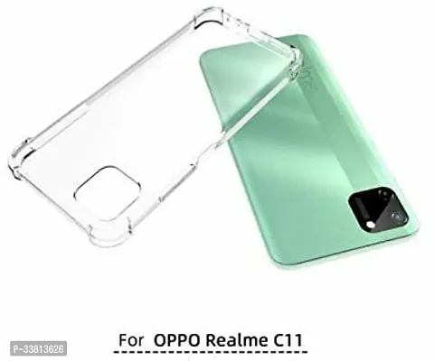 CASEHUNT Back Cover for Realme C11 Transparent Grip Case Silicon Pack of 1-thumb2