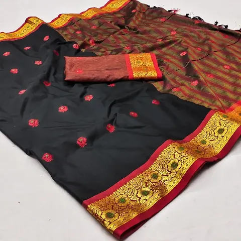 Beautiful Silk Saree With Blouse Piece For Women