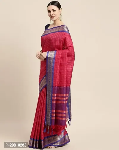 Stylish Cotton Silk Multicoloured Printed Saree With Blouse Piece-thumb0