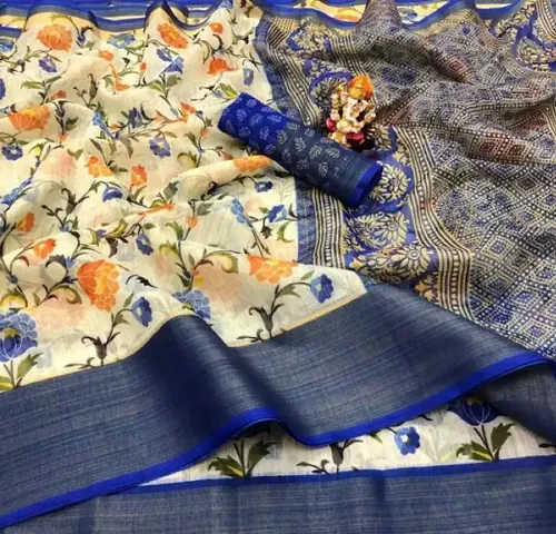 Classic Silk Saree with Blouse piece for women