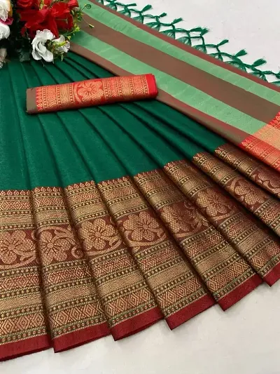 Classic Silk Jacquard Saree with Blouse piece