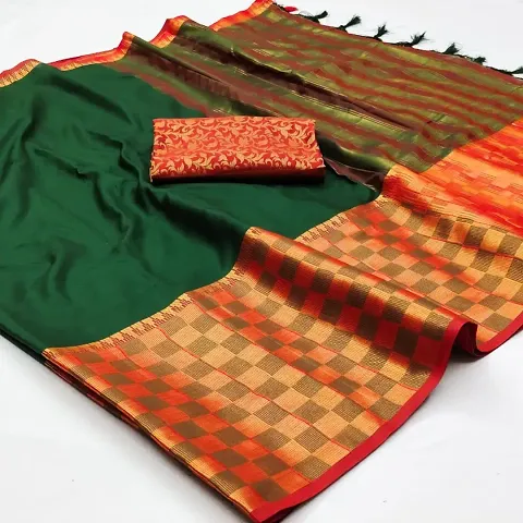 Stylish Silk Saree with Blouse piece For Women