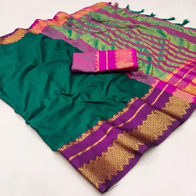 Classic Silk Jacquard Saree with Blouse piece