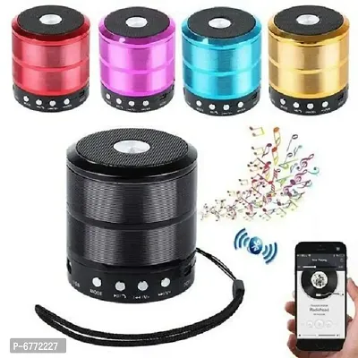 WS 887  Bluetooth Speaker | FM | Micro SD Card | AUX- ( Any 1 Color)-thumb0