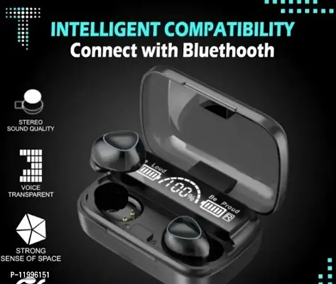 Bluetooth M19 / M90 / M10 / T2 TWS Wireless Bluetooth Headset LED Large Screen Digital Display Touch waterproof 2000MH POWER BANK Compatible with , , , , , Mi, , Dizo, , , , , Boult, , , , , , , , Air-thumb0