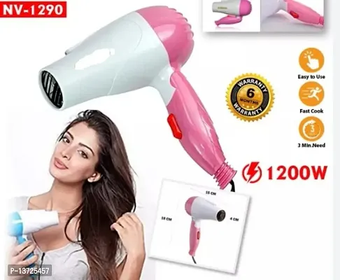 Premium Quality Professional Foldable Microfiber Fan Cleaning Steel Body Flexible Unisex Hair Dryer pack of 1 any color