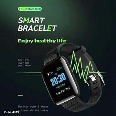 ID-116 Smartwatch for Mens Womens Boys Girls, Bluetooth Smart Fitness Band Watch with Heart Rate Activity Tracker Step  Sports Activity Tracker Smart Watch-thumb0
