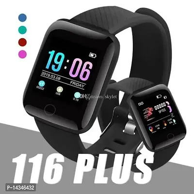 STORE ID116 Bluetooth Fitness Smart Watch for Men Women and Kids Activity Tracker Smart Band Strap (Black)-thumb0