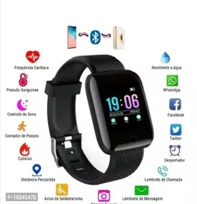 ID116 Plus Bluetooth Fitness Smart Watch for Men and Women Activity-thumb0